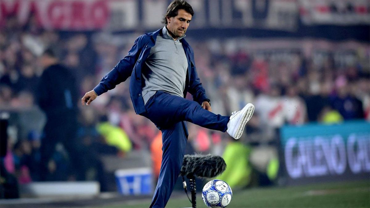 Leo Ponzio se quedó conforme con el rendimiento de River ante Estudiantes de Río Cuarto.
