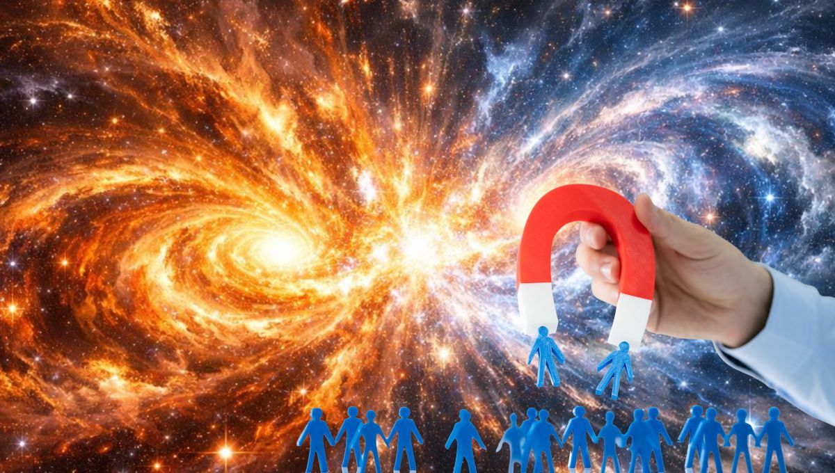 La creencia de la ley de atracción es que puedas manifestar tus deseos en la realidad a través de tus pensamientos y emociones. La creencia de la ley de atracción es que puedas manifestar tus deseos en la realidad a través de tus pensamientos y emociones.