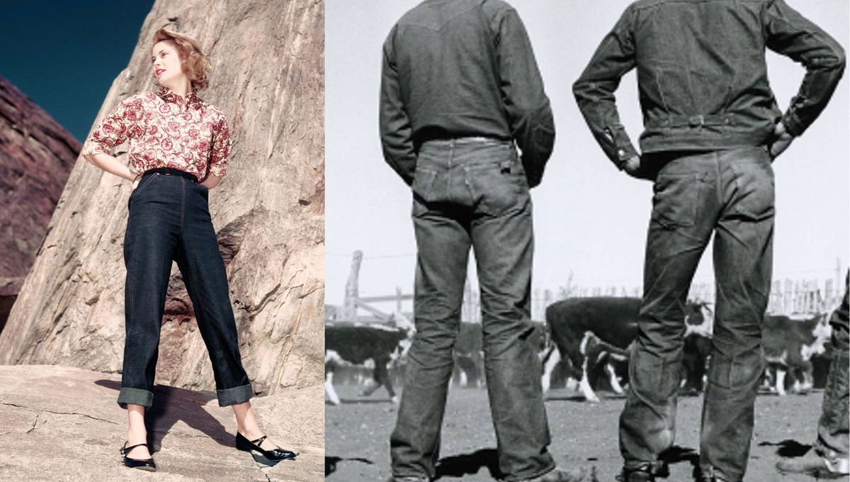 En los años 50 y 60, los jeans representaban un símbolo de rebeldía y liberación femenina. En los años 50 y 60, los jeans representaban un símbolo de rebeldía y liberación femenina.