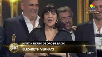 La Negra Vernaci ganó el Martín Fierro de Oro en radio