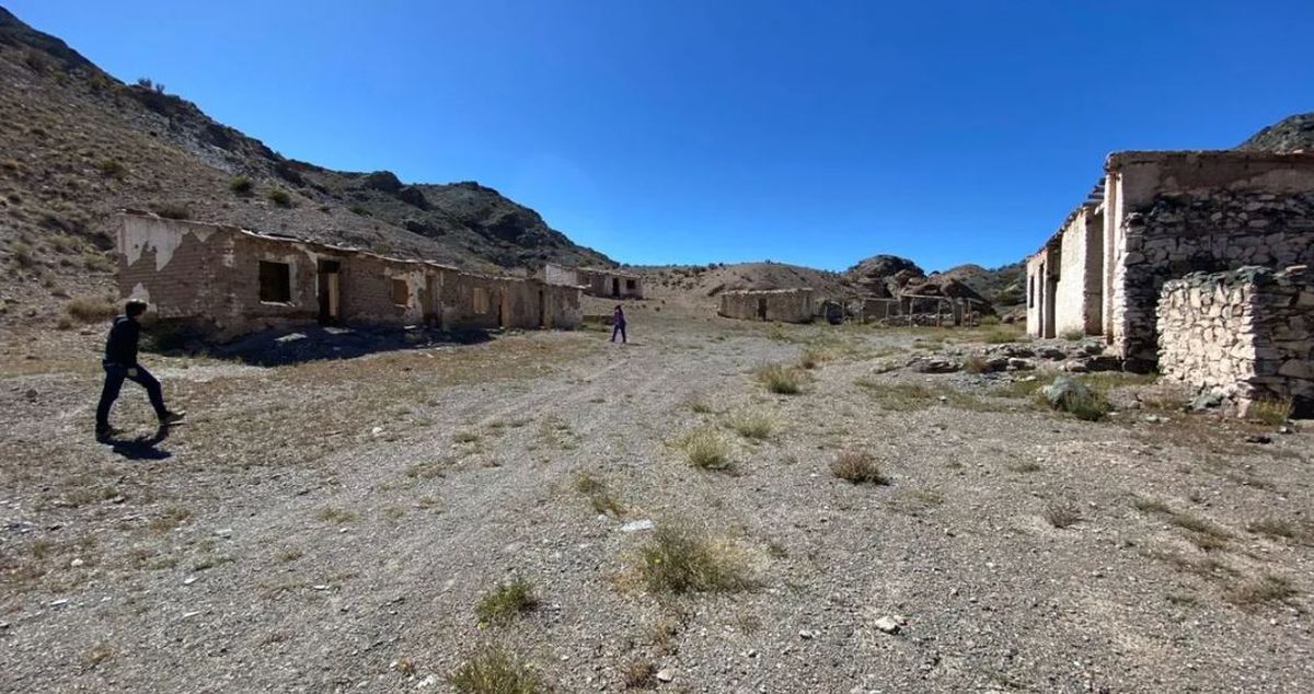 Mina de talco en Uspallata. Mina de talco en Uspallata.