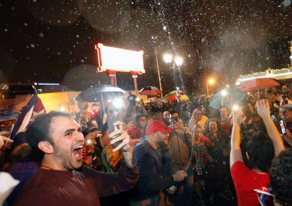 En las calles de Miami festejaron la muerte de Fidel