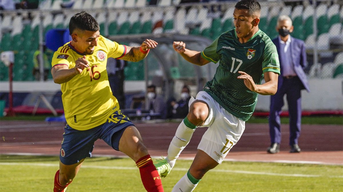 Bolivia le sacó un empate a Colombia sobre el final