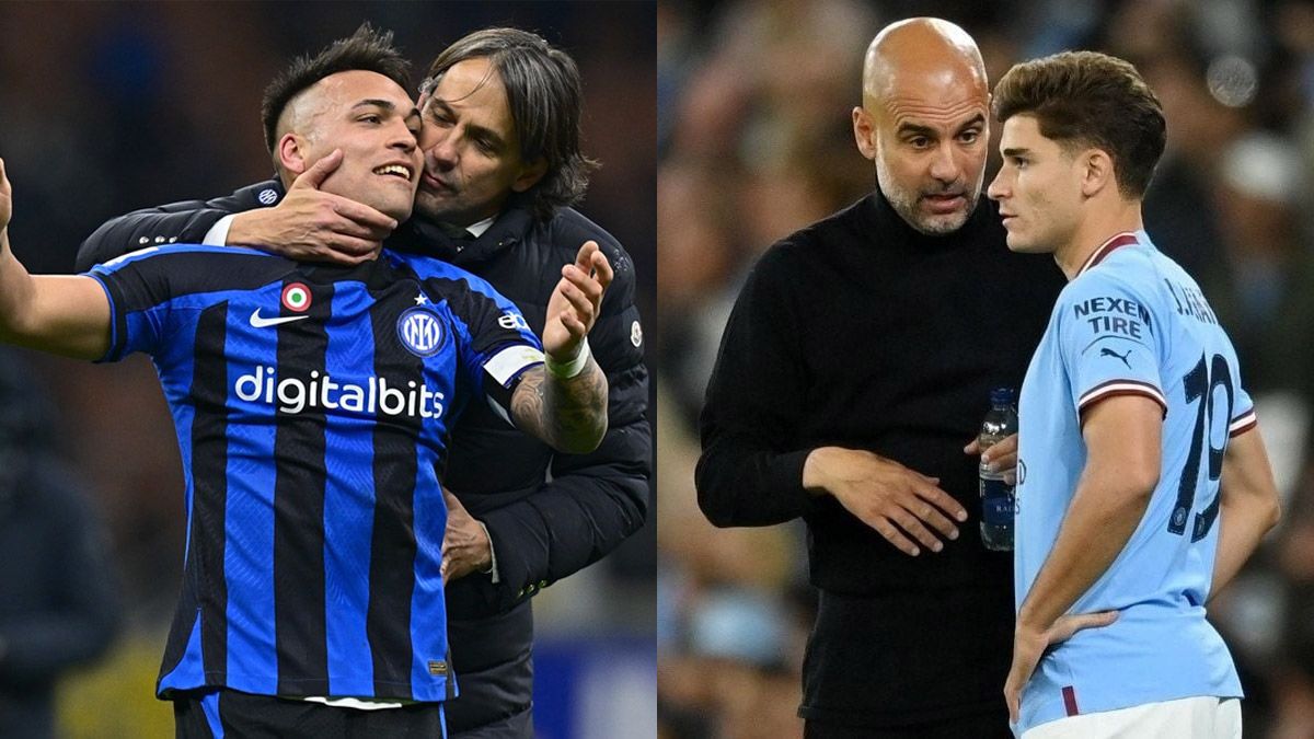Lautaro Martínez jugará este miércoles con el Inter, mientras que Julián Álvarez también buscará triunfar en la Champions con el Manchester City.