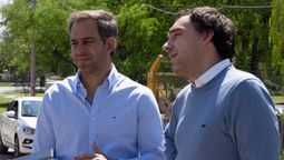 El ministro de Salud, Rodolfo Montero, junto al presidente de FUESMEN, Sebastián Parisi, en el predio donde se construirá el primer centro de anatomía patológica de Mendoza. El ministro de Salud, Rodolfo Montero, junto al presidente de FUESMEN, Sebastián Parisi, en el predio donde se construirá el primer centro de anatomía patológica de Mendoza.
