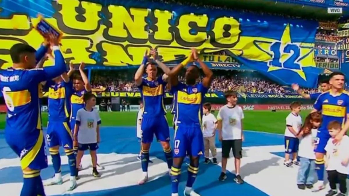 La gente de Boca impuso un espectacular recibimiento en La Bombonera.