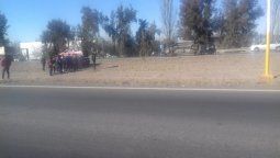Luján de Cuyo: dos heridos tras un vuelco en el Acceso Sur