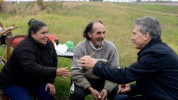 Agredieron al vendedor de tortas asadas que ayer visitó el presidente Macri