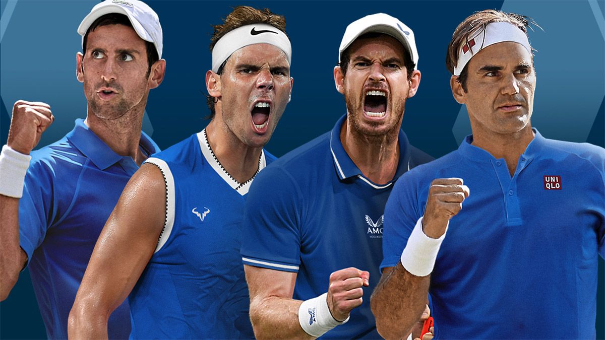 Novak Djokovic, Rafael Nadal, Andy Murray y Roger Federer integran el equipo Europa en la Laver Cup.