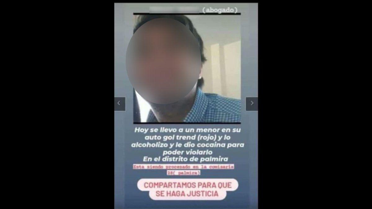 El abogado fue escrachado en las redes sociales por algunos ciudadanos de Palmira.
