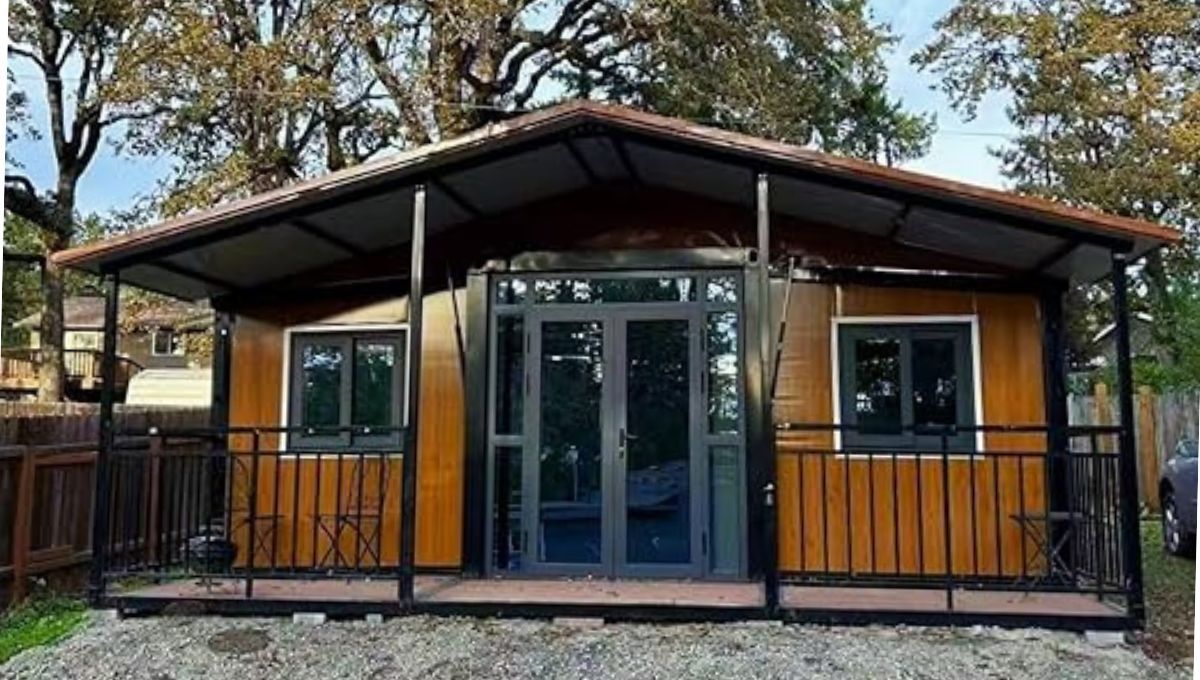 Con terraza y cuatro habitaciones: así es la casa prefabricada que se vende por menos de 10.000 dólares en Amazon