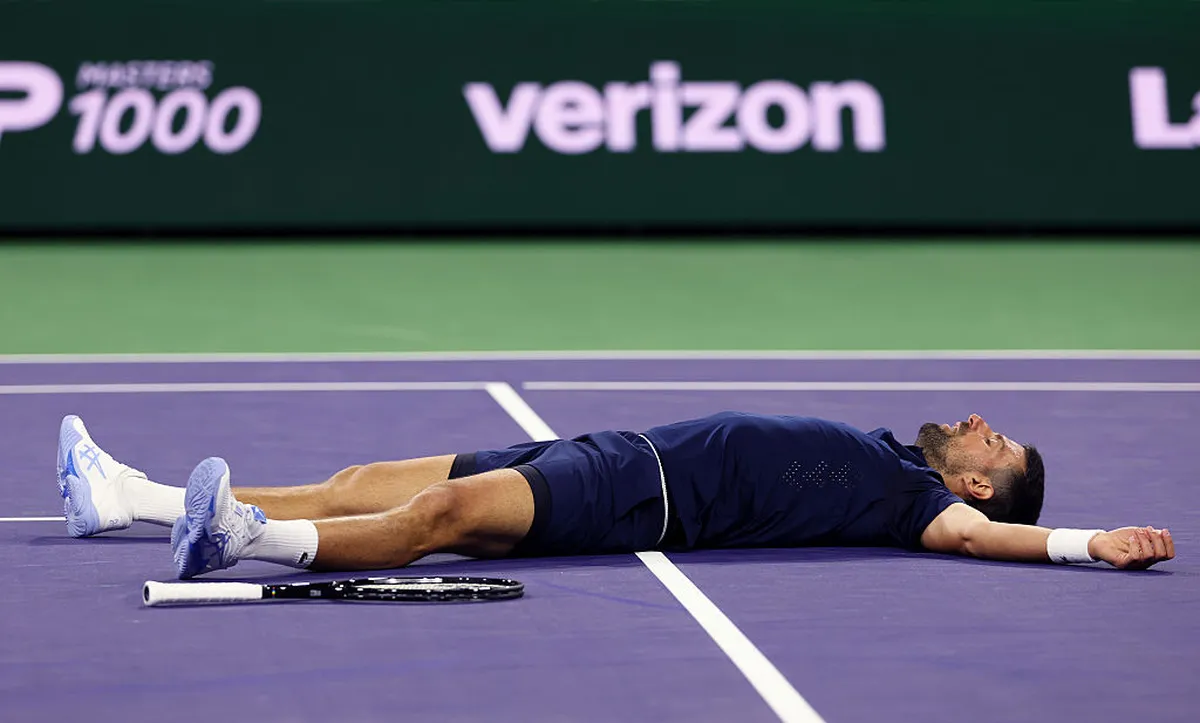 Novak Djokovic gan&oacute; el punto m&aacute;s atractivo de todo Indian Wells.&nbsp;