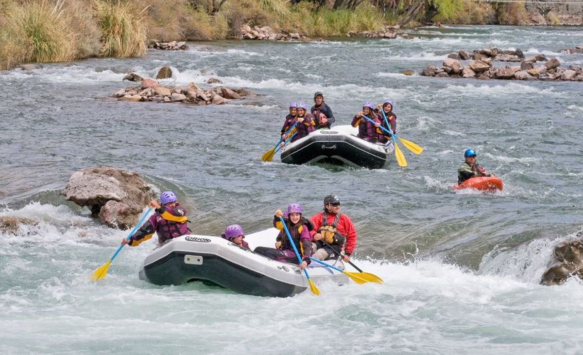 El rafting, una de las actividades destacadas en Valle Grande. / San Rafael Turismo El rafting, una de las actividades destacadas en Valle Grande. / San Rafael Turismo