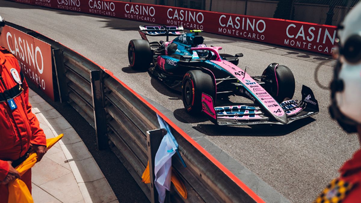 Colapinto salió a pista en el GP de Mónaco.