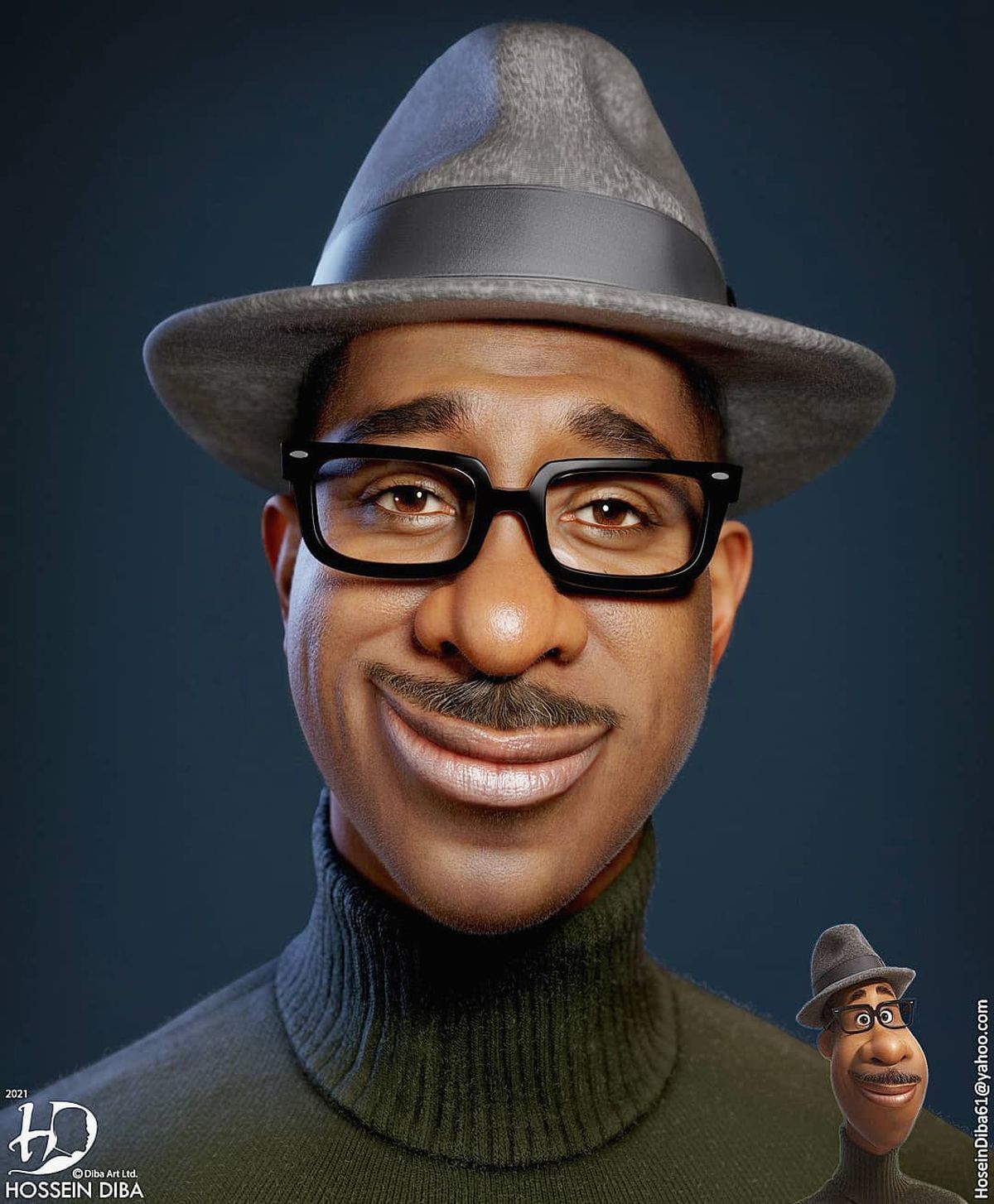 Joe Gardner en la vida real, según la Inteligencia Artificial. Joe Gardner en la vida real, según la Inteligencia Artificial.