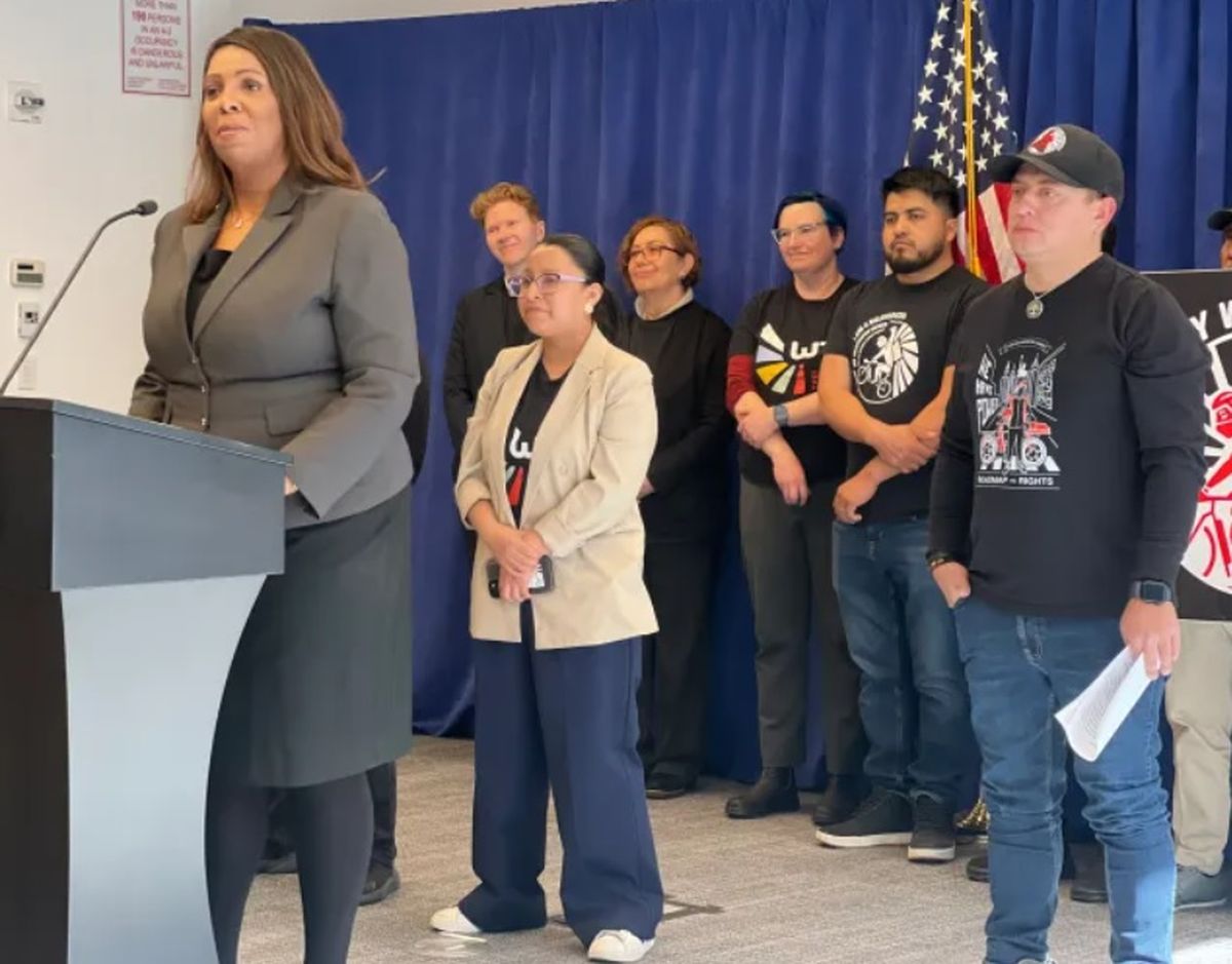 La Fiscal General de Nueva York apoyó la lucha de los delivery. La Fiscal General de Nueva York apoyó la lucha de los delivery.