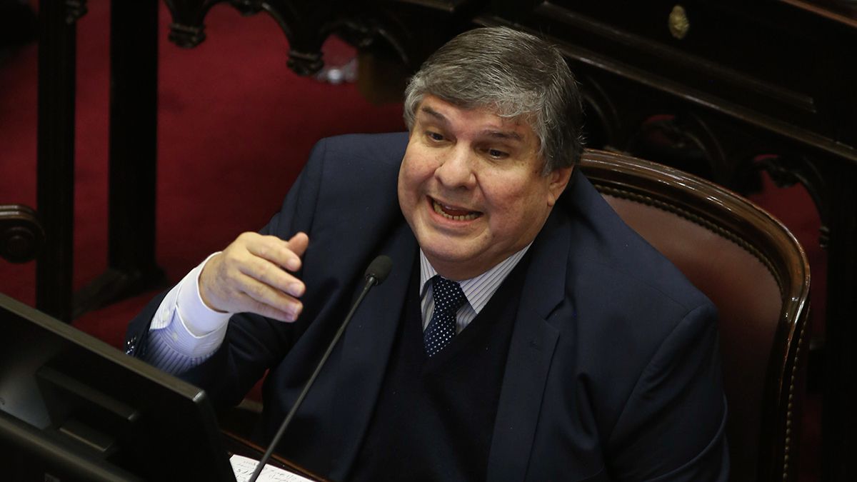 El jefe del bloque del Frente de Todos en el Senado, José Mayans﻿.