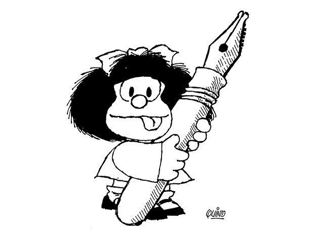 Mafalda, estantarte del Día del Libro de la Unesco