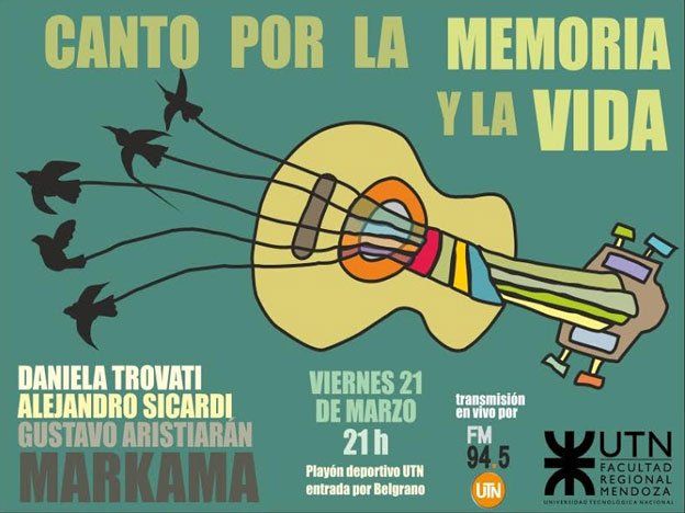 “Canto por la Memoria y la Vida”, a 38 años del golpe