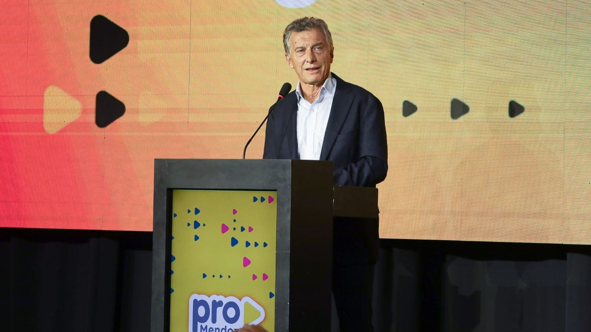 El expresidente Mauricio Macri reunió al PRO de Cuyo&nbsp; en un relanzamiento del partido y marcando diferencias con el presidente Javier Milei. Foto: Cristian Lozano/ Diario UNO.
