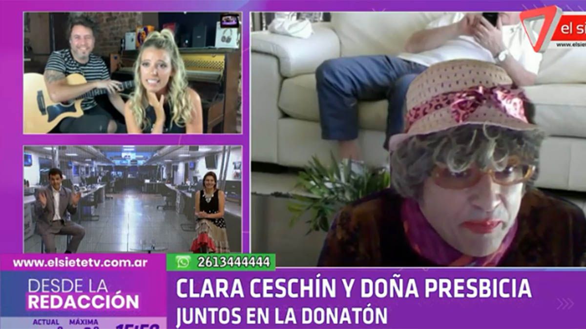 Clarita Ceschin y Doña Presbicia estarán presentes en el programa de la DONATÓN