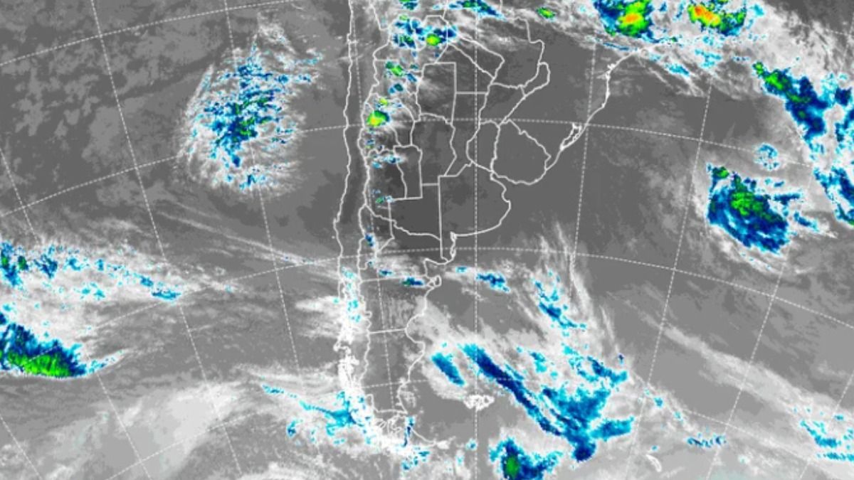 Las nubosidad sobre Argentina, según los mapas satelitales del SMN. Las nubosidad sobre Argentina, según los mapas satelitales del SMN.