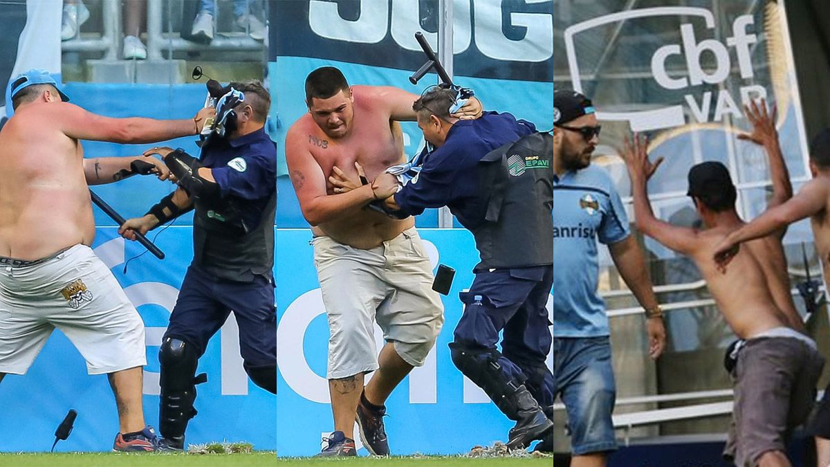 Hinchas de Gremio destrozaron la cabina del VAR