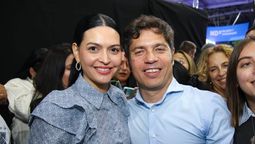 Flor Destéfanis junto a Axel Kicillof en un encuentro de mujeres en Buenos Aires. Flor Destéfanis junto a Axel Kicillof en un encuentro de mujeres en Buenos Aires.