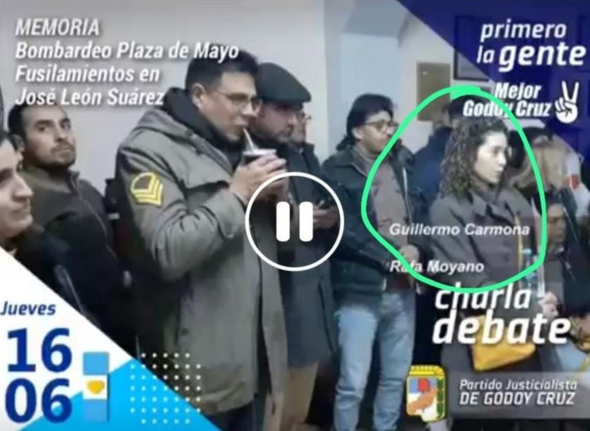 La imagen que circula y que asocia a Arrieta con el peronismo. La imagen que circula y que asocia a Arrieta con el peronismo.