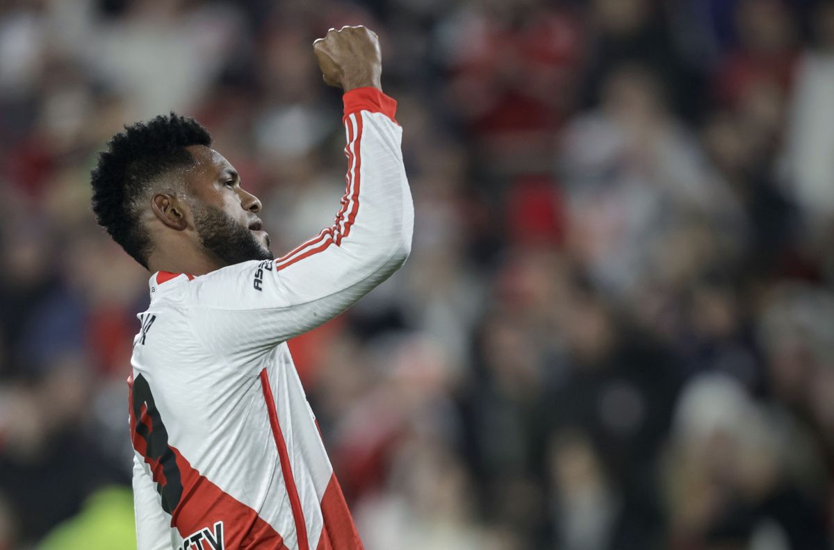 Miguel Borja hizo 3 goles y llegó a 45 tantos con la camiseta de River. Miguel Borja hizo 3 goles y llegó a 45 tantos con la camiseta de River.