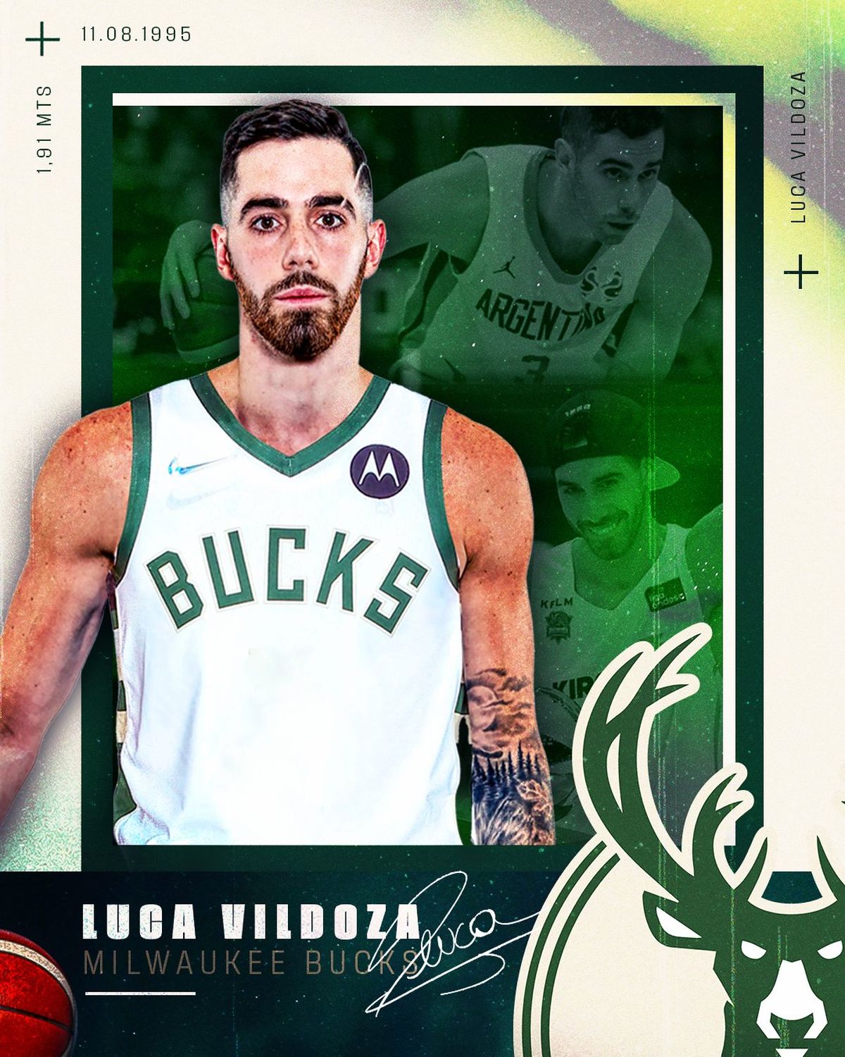 Luca Vildoza jugará hasta el final de la próxima temporada de la NBA en Milwaukee Bucks