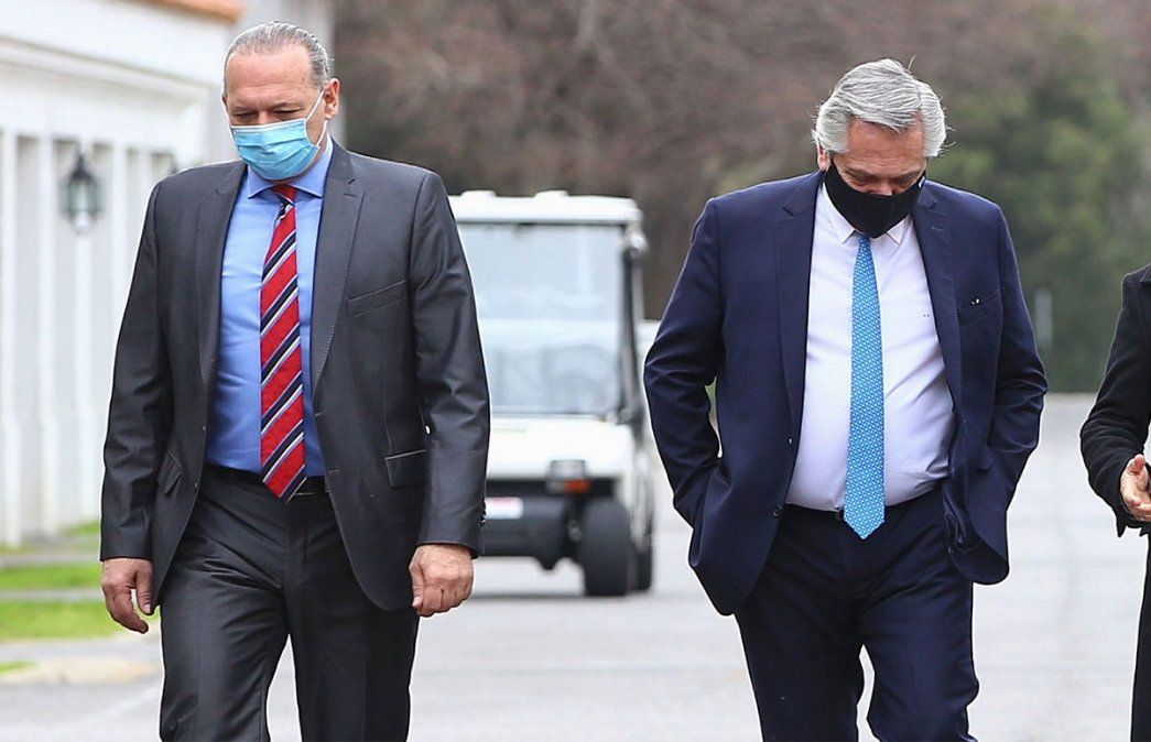 Alberto Fernández afirmó que es injusto responsabilizar a Berni por el conflicto salarial de la Policía bonaerense. Foto: NA.&nbsp;