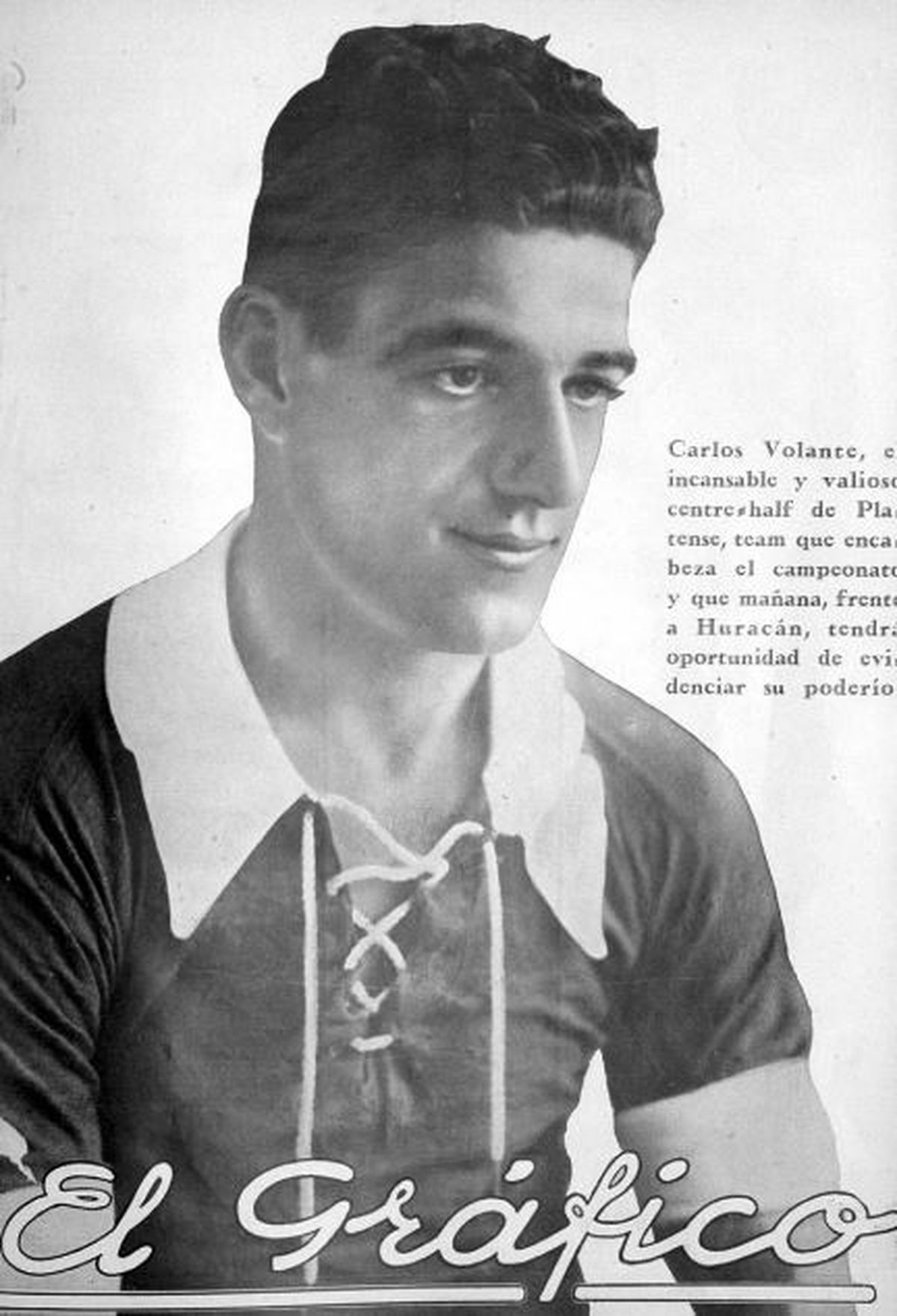 Carlos Volante en la revista El Gráfico. / archivo Carlos Volante en la revista El Gráfico. / archivo