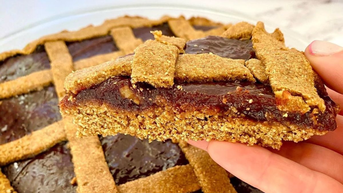 La pastafrola de avena y maicena con dulce de membrillo sin azúcar es una opción saludable para la merienda.&nbsp;