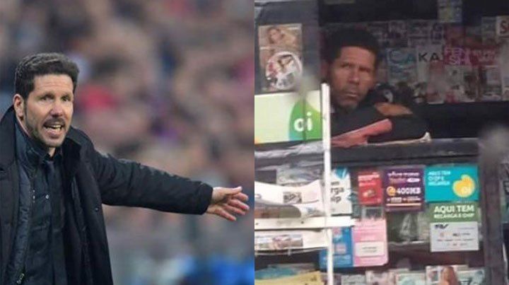 El Cholo tiene un doble y atiende un puesto de diarios y revistas