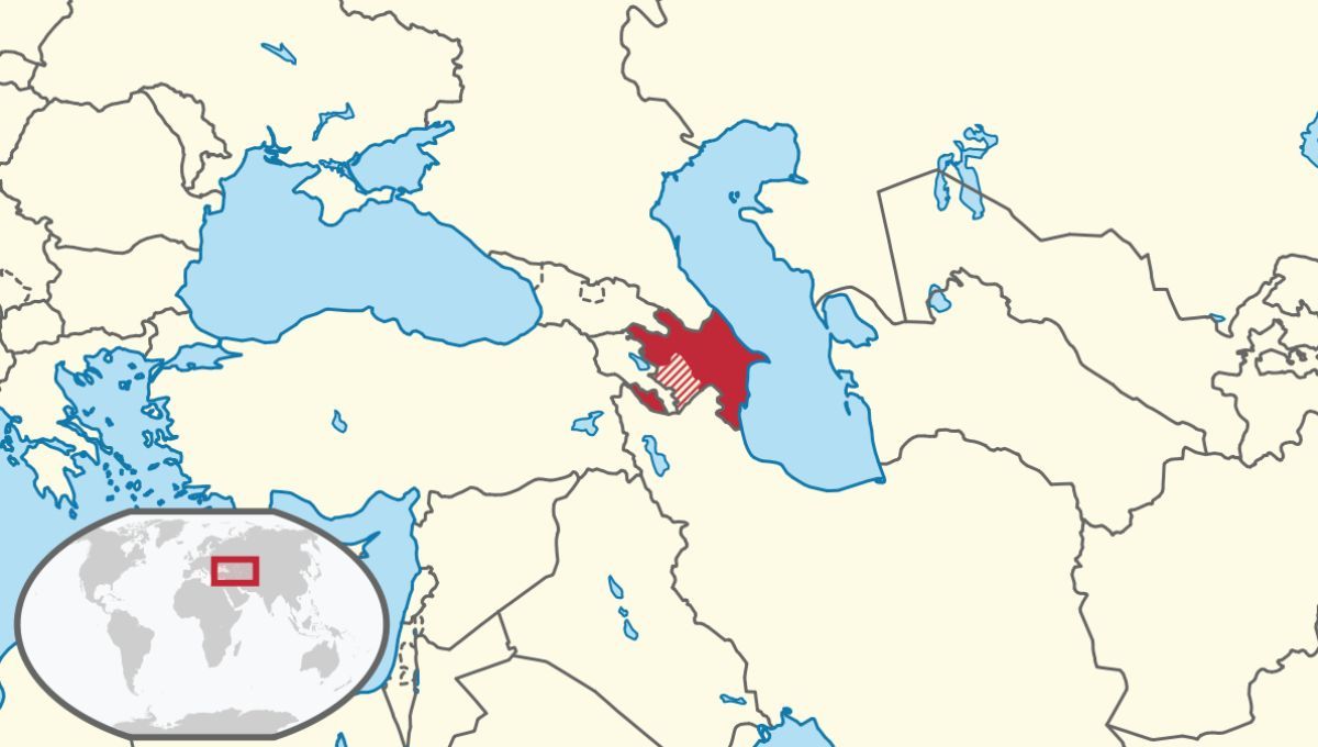 Azerbaiyán, Mapa Azerbaiyán, Mapa