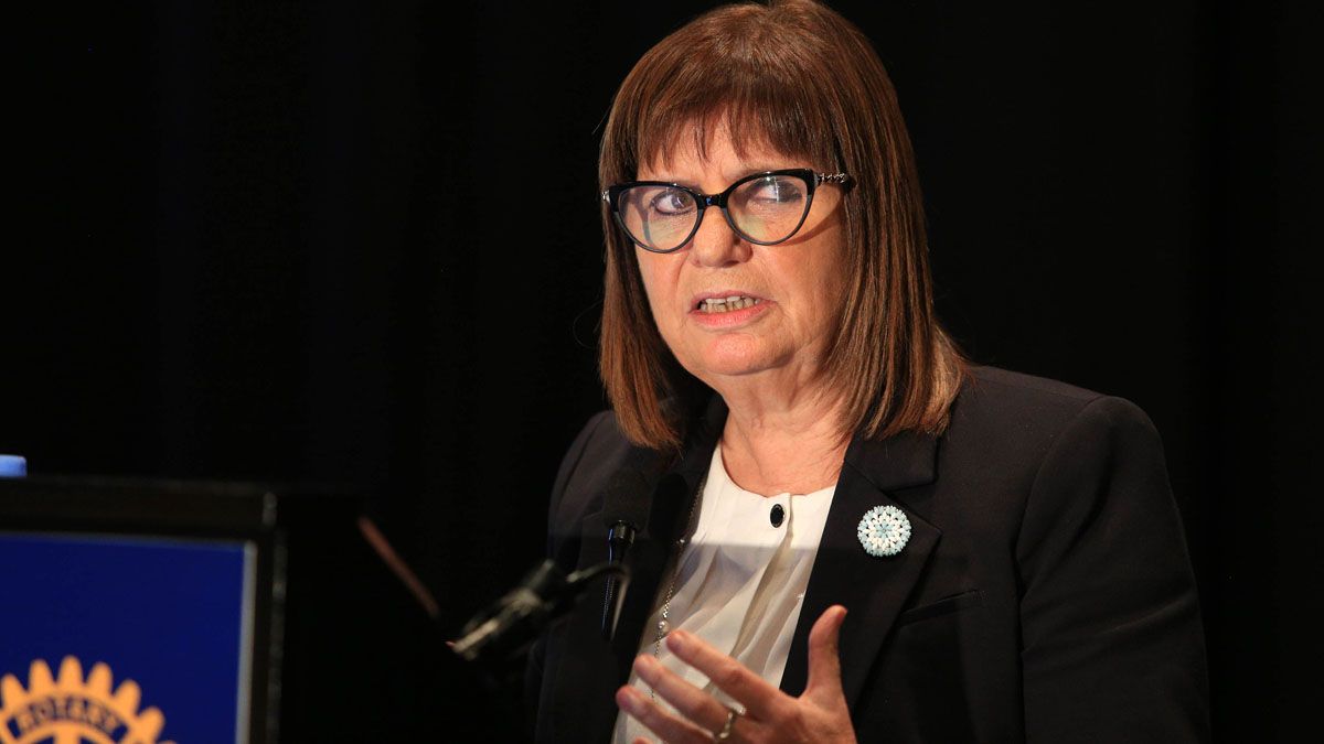 Patricia Bullrich, ministra de Seguridad de la Nación.