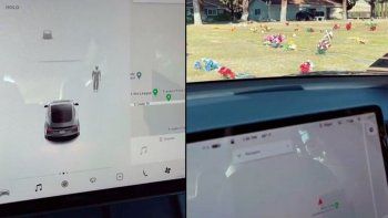 Un Tesla se frenó al detectar una persona inexistente en el cementerio
