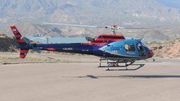 El helicóptero de la Policía de Mendoza trasladó a la mujer herida en el accidente al Hospital Central debido a su estado de gravedad.