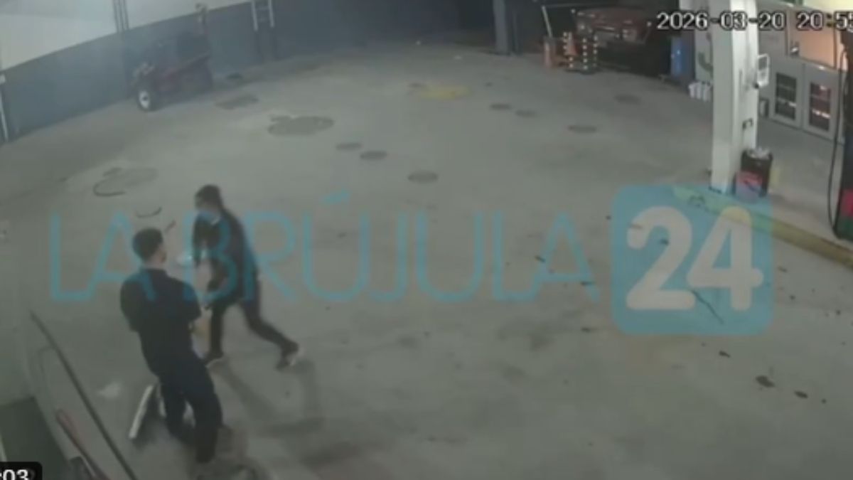 Las imágenes del intento de robo fueron dramáticas.