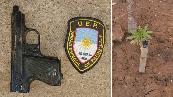 Su abuela lo delató y fue detenido por tenencia de una pistola y marihuana