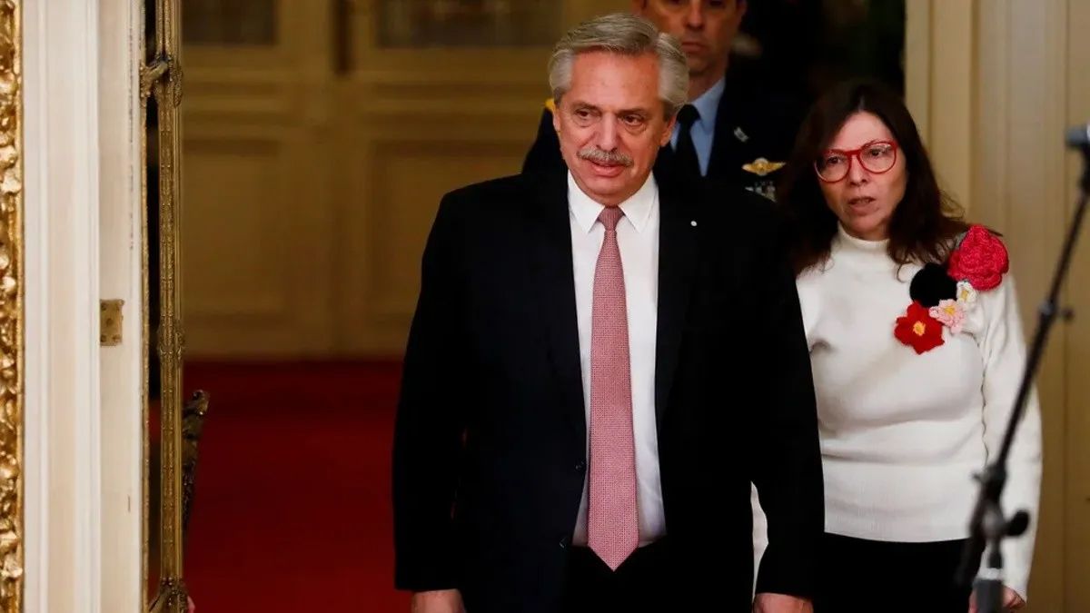 Silvina Batakis junto al presidente Alberto Fernández
