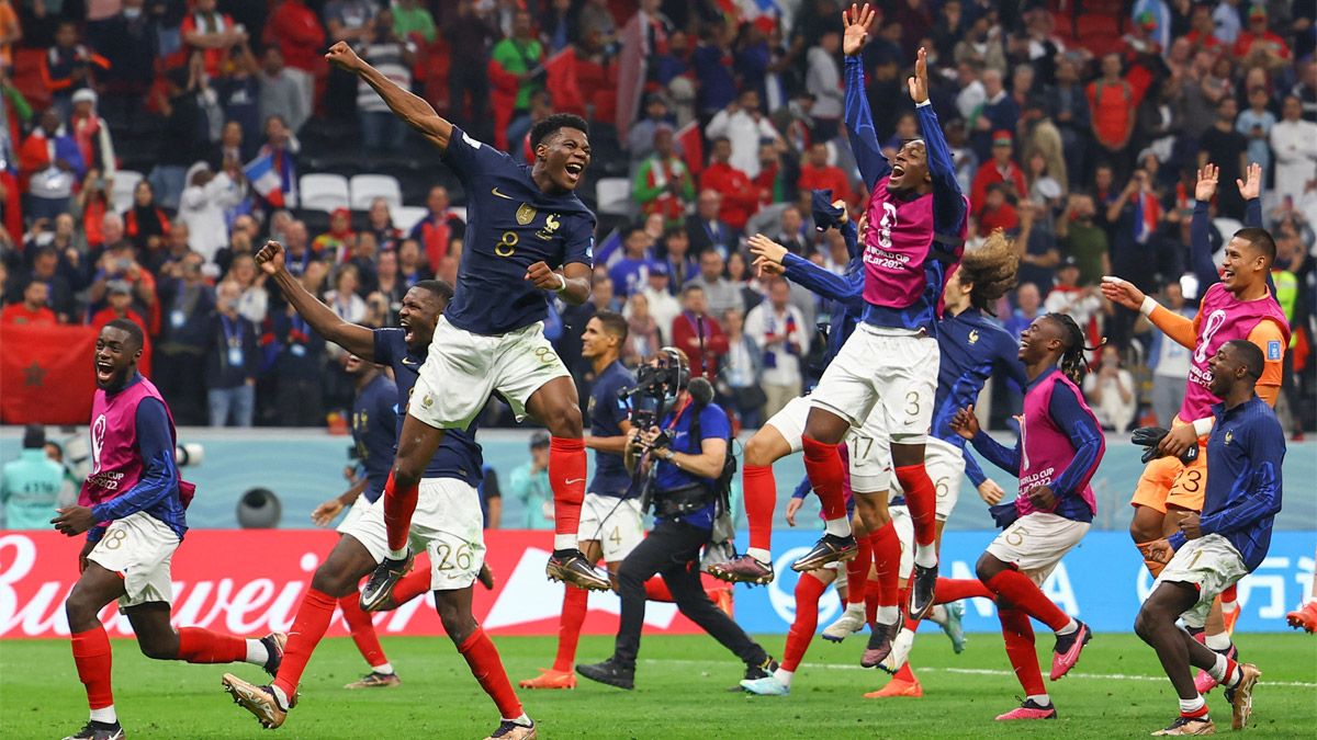 Francia derrotó a Marruecos y jugará ante la Selección argentina el Mundial Qatar 2022.
