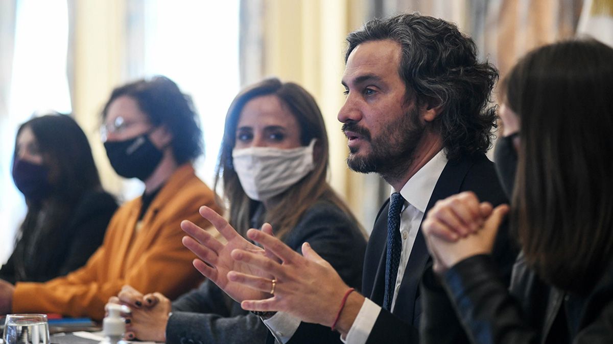 Cafiero en la primera reunión interministerial para el desarrollo infantil temprano.