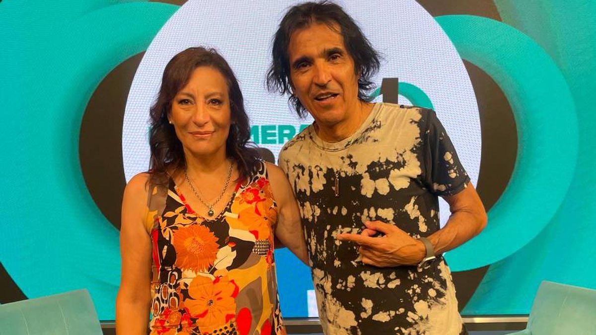 La periodista Carina Scandura y Felipe Staiti.
