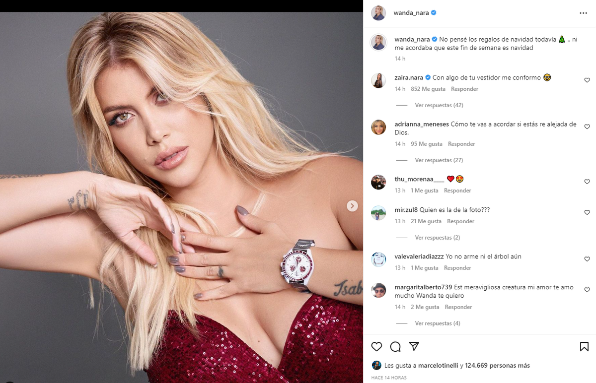 El posteo de Wanda Nara que hizo debatir a sus followers.