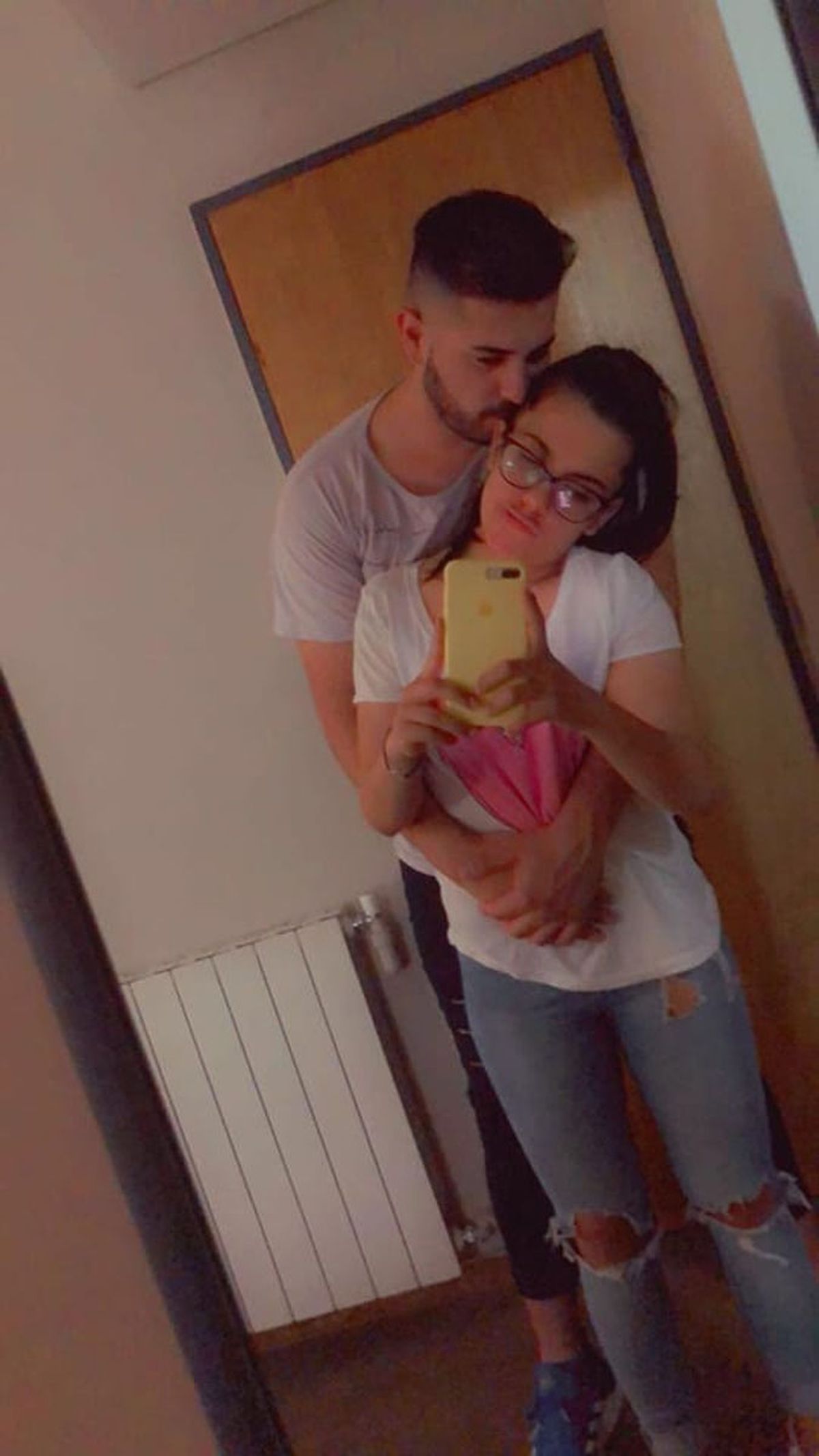 Gustavo Olguín y Milagros Iglesias antes de ser padres de Emma Pilar. Gustavo Olguín y Milagros Iglesias antes de ser padres de Emma Pilar.