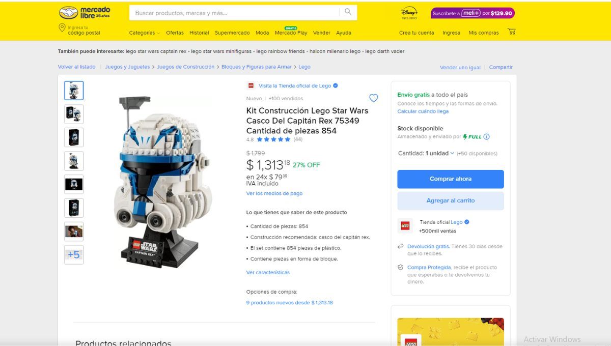 Kit Lego de Star Wars. Kit Lego de Star Wars.