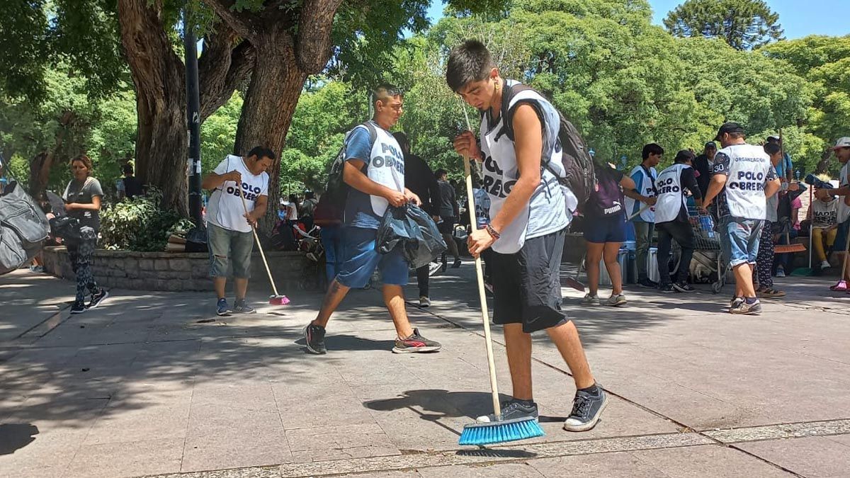 El Polo Obrero se concentará este martes en la plaza Independencia. Ellos mismos se comprometen a mantener la limpieza.