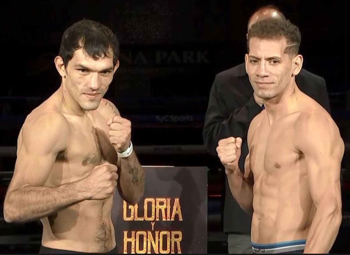 Juan Carrasco subió a la balanza y quedó listo para exponer su corona en el Luna Park